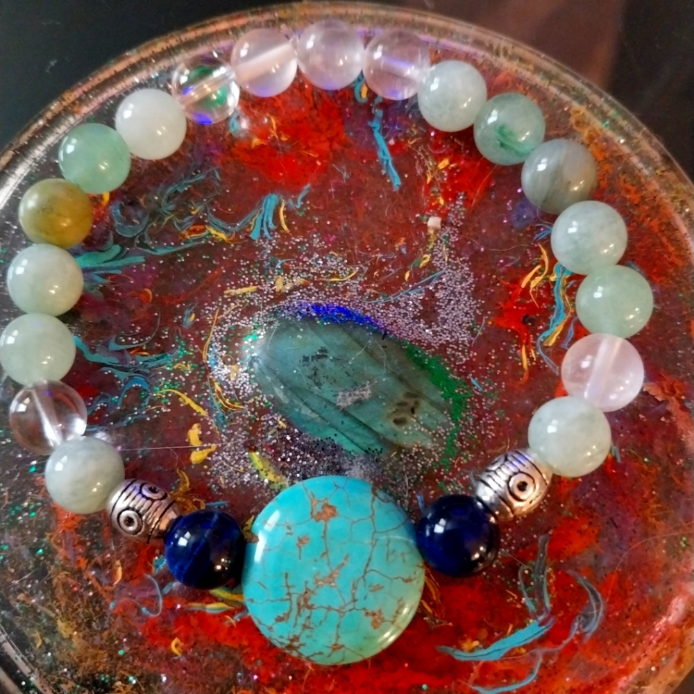 Turquoise magnasite  bracelet